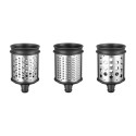 Set de 3 ralladores cilíndricos para triturar queso y verduras - marca