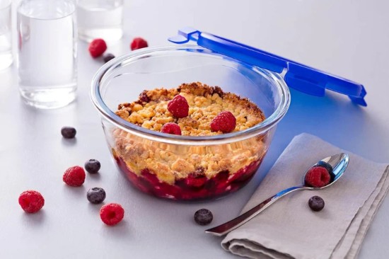 Round food container, with airtight lid, heat-resistant glass, 15cm/0.7L, "Cook&Go" - Pyrex