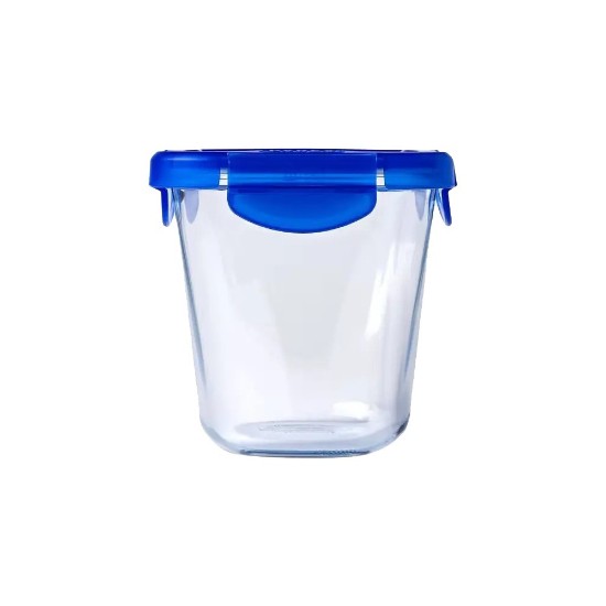 Deep, square food container, with airtight lid, heat-resistant glass, 12x12cm/0.8L, "Cook&Go" - Pyrex