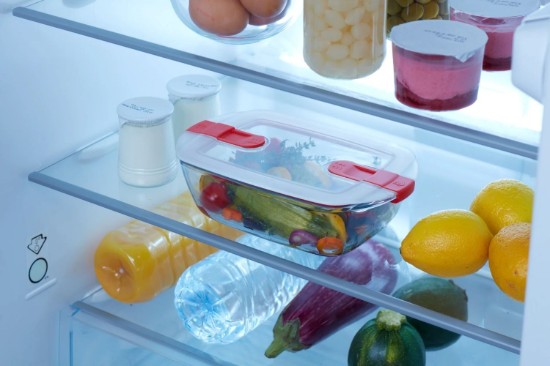 Rectangular food container, with lid, heat-resistant glass, 23x15cm/1.2L, "Cook&Heat" - Pyrex