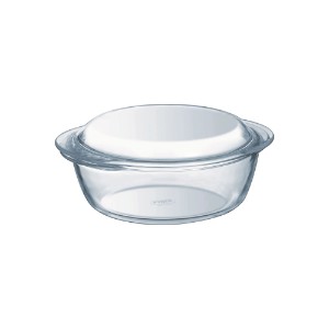 Round dish, heat-resistant glass, 1L + 0.3L, "4 in 1" - Pyrex