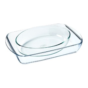 Set od 2 posude, staklo otporno na toplinu, 2.7L/2.2L - Pyrex