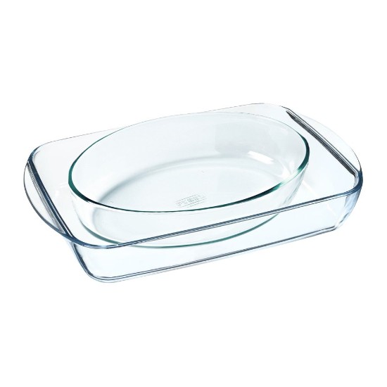 Set of 2 dishes, heat-resistant glass, 2.7L/2.2L - Pyrex