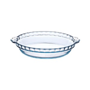 Tart baking tray, with handles, heat-resistant glass, 26x23cm/1.3L, "Iconics" - Pyrex