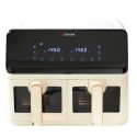 Dobbelt Varmluftsfrituregryde, 8 L, 1350 + 1350 W, Beige - Zokura-image