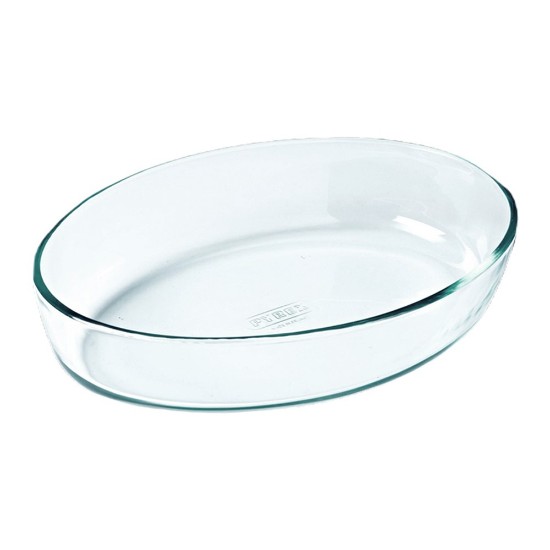 Oval dish, heat-resistant glass, 40 x 27 cm / 4.2 L, "Iconics" - Pyrex