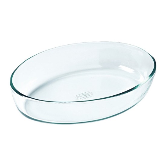 Oval dish, heat-resistant glass, 40 x 27 cm / 4.2 L, "Iconics" - Pyrex
