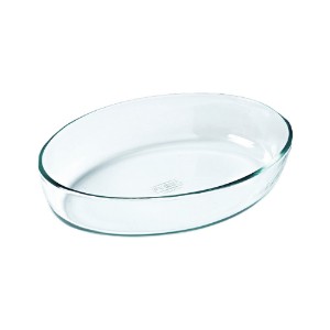 Oval dish, heat-resistant glass, 26 x 18 cm / 1.6 L, "Iconics" - Pyrex