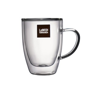 Double-walled tea mug, glass, 200ml, "Venus" - La Mediterranea