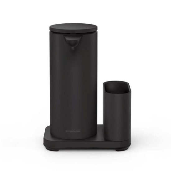 Dispensador de sabonete com sensor e porta-esponja, 414 ml, aço inoxidável, Preto - simplehuman