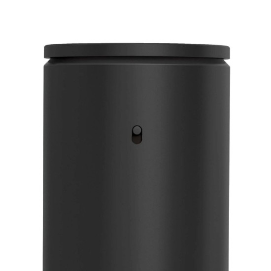 Distributeur de savon avec capteur et porte-éponge, 414 ml, acier inoxydable, Noir - simplehuman