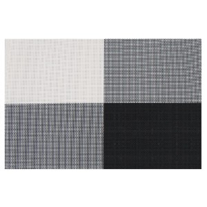 Set of 4 table mats, Black and white, 45 × 30 cm