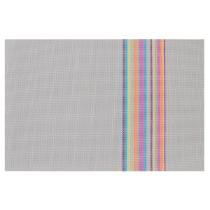 Set of 4 tablemats, Grey, 45 × 30 cm