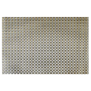 Lot de 4 tapis de table, doré, 45 × 30 cm