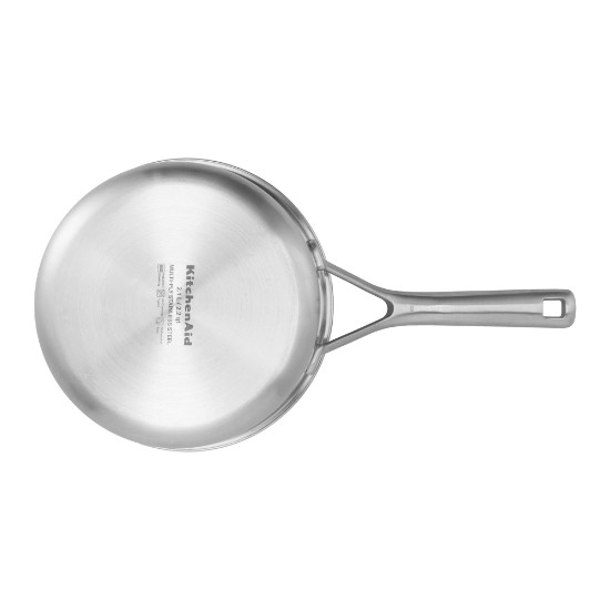 Saucepan bl-għatu, azzar li ma jissaddadx, 3 Ply, 18cm / 2.1L, "MultiPly" - KitchenAid