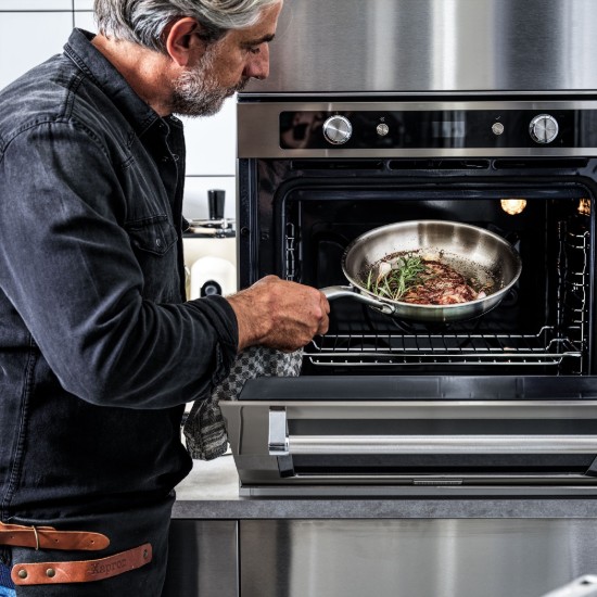 Set de 2 poêles à frire, acier inoxydable, 3 plis, 24 cm / 28 cm, « MultiPly » - KitchenAid