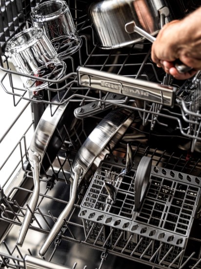 Set de 2 poêles à frire, acier inoxydable, 3 plis, 24 cm / 28 cm, « MultiPly » - KitchenAid