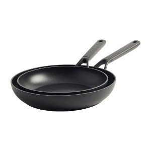 Set of 2 non-stick frying pans, aluminium, 24 cm / 28 cm, "Classic" - KitchenAid