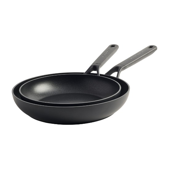 Socraigh de 2 pans friochadh neamh-bata, alúmanam, 24 cm / 28 cm, "Classic" - KitchenAid