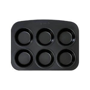 6-compartment muffin tray, metal, GLIDE - Pyrex