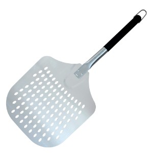 Perforated pizza paddle, aluminium,  66 x 30.5 cm - Zokura