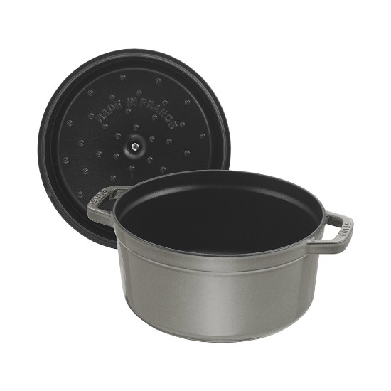 Panela de ferro fundido Cocotte, 22 cm/2,6 l, <<Graphite Grey>> - Staub