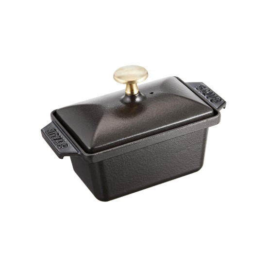 Terrine trauks, čuguns, 15 x 11 cm, Black - Staub