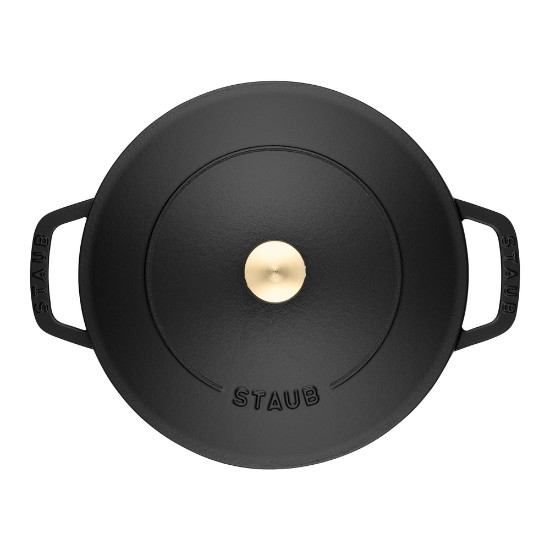 Chistera troškinimo indas, ketus, 28 cm, Black - Staub