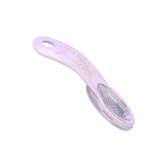 Foot file, stainless steel, 17cm Premium, Pink - Microplane