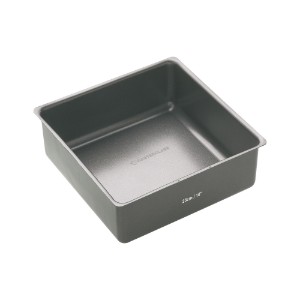 Deep, square tray, 25 cm, steel - made by Kitchen Craft