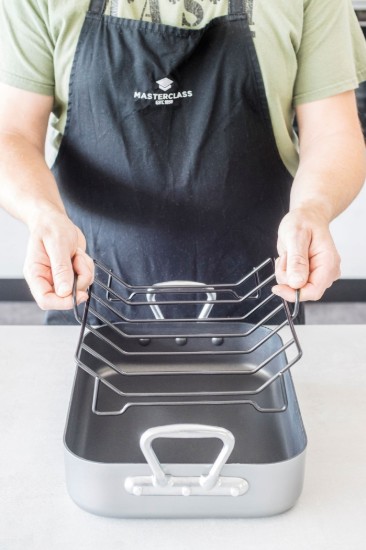 Steak tray, with handles, 40 × 28 cm - Kitchen Craft