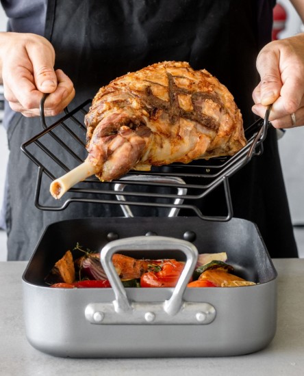 Steak tray, with handles, 40 × 28 cm - Kitchen Craft