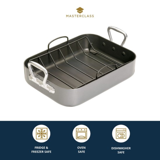 Steak tray, with handles, 40 × 28 cm - Kitchen Craft