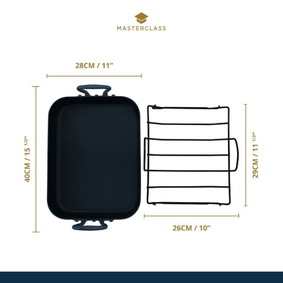 Kepimo skarda su rankenomis, 40 x 28 cm - MasterClass