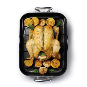Steak tray, with handles, 40 × 28 cm - Kitchen Craft