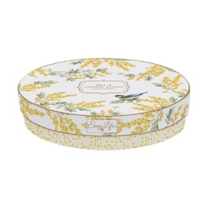 Set 4 farfurii desert, portelan, 19cm, "Mimosa" - Nuova R2S