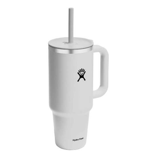 Toplinski izolirana čaša, nehrđajući čelik, 1.18 L, "All Around Travel", bijela - Hydro Flask