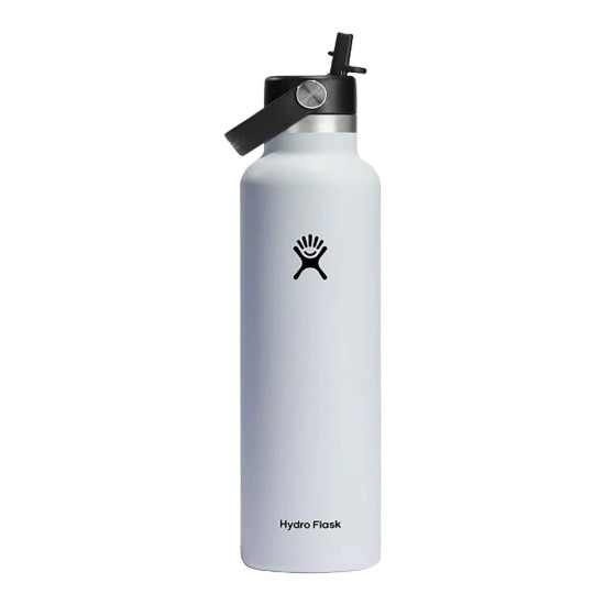 Toplinski izolirana boca, nehrđajući čelik, 620 ml, "Standard Straw", White - Hydro Flask