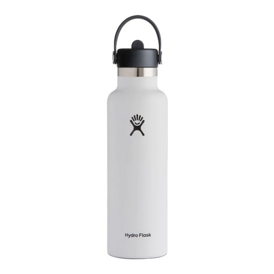 Toplinski izolirana boca, nehrđajući čelik, 620 ml, "Standard Straw", White - Hydro Flask
