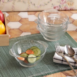 Skutella bil-manki, magħmula mill-ħġieġ, 13.5 x 6.7 ċm / 510 ml, "Lys" - Duralex