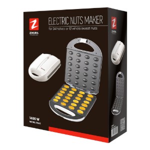 Walnut-shaped cookie maker, for filling 12 cookies, 1400W - Zokura