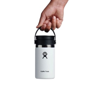 Thermo-isolating bottle, stainless steel, 355 ml, "Wide Sip", White - Hydro Flask