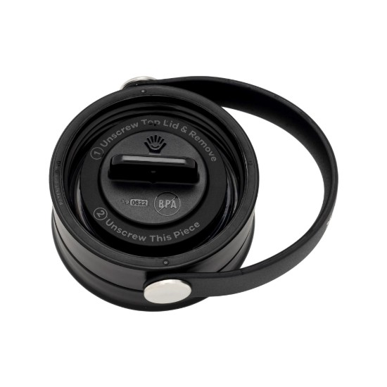 Thermo-isolating bottle, stainless steel, 355 ml, "Wide Sip", White - Hydro Flask