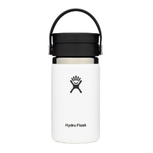 Thermo-isolating bottle, stainless steel, 355 ml, "Wide Sip", White - Hydro Flask