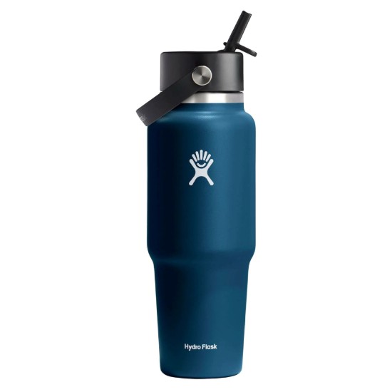 Toplinski izolirana boca, nehrđajući čelik, 950 ml, "Wide Straw", Indigo - Hydro Flask