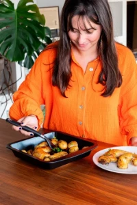 Tava patrata pentru cuptor, otel carbon, 24x24cm, "Glide" - Pyrex