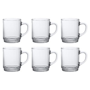 6 stiklinių puodelių rinkinys, 260 ml, "Versailles" - Duralex