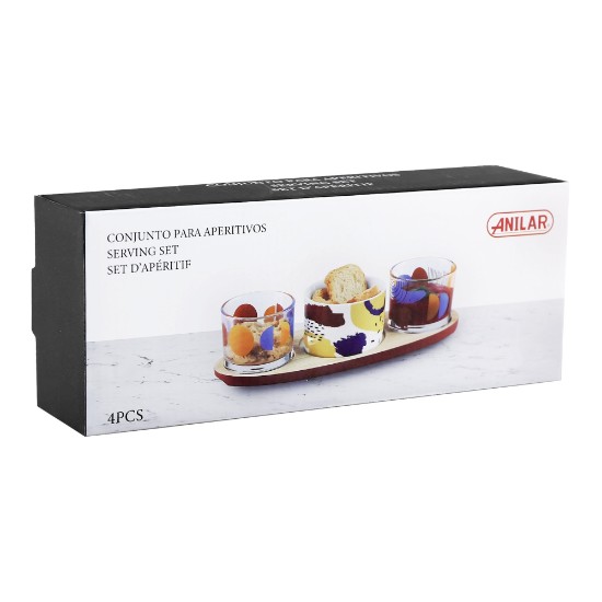 Appetiser serving set, 4 pieces - Anilar