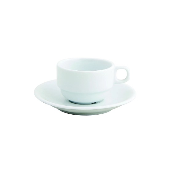 Tazza tal-espresso b'saucer, porċellana, 85 ml, "Gastronomi Bella" - Porland