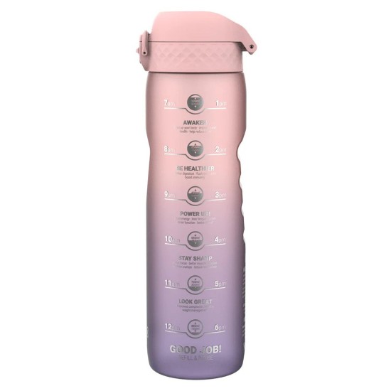 Buidéal uisce, recyclon™, 1L, Purple/Rose Motivator - Ion8